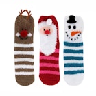 Christmas Fuzzy Socks - 3 Styles image number null