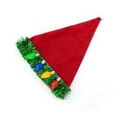 Tacky Tinsel Light Up Santa Hats
