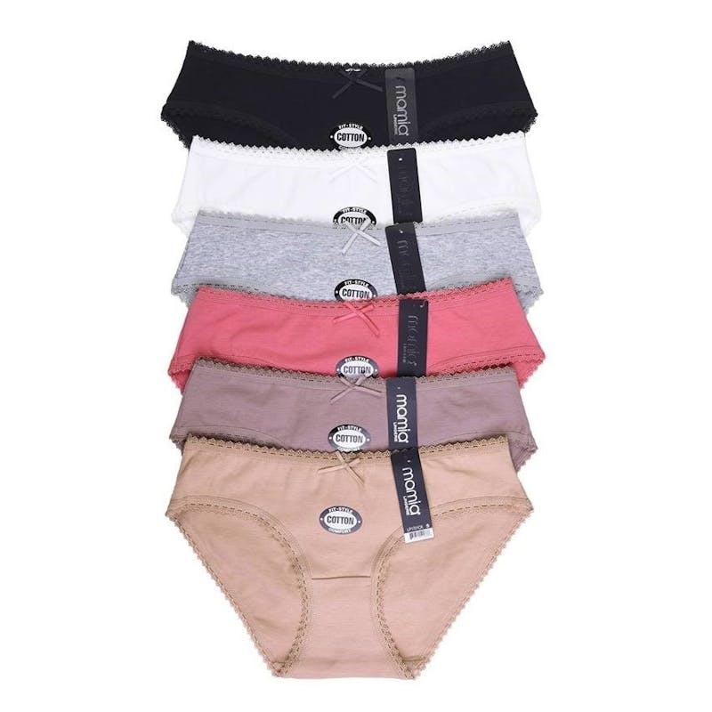 Women's Cotton Bikini Panties - Large - Assorted