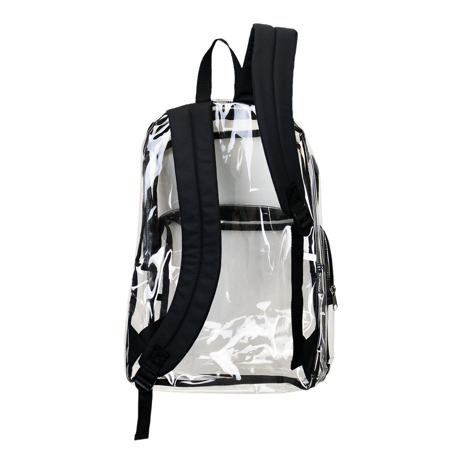 Wholesale 17" Basic Clear Backpack Black (SKU 2318513) DollarDays