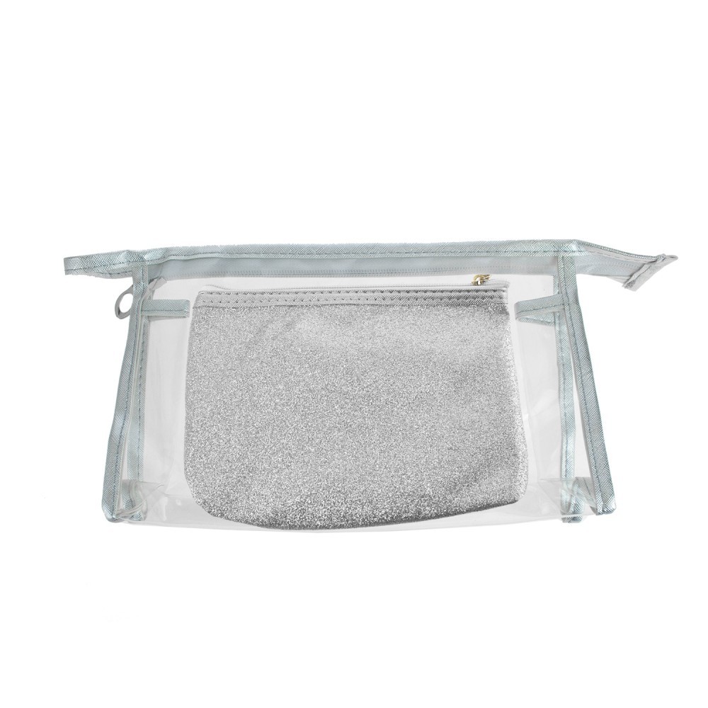 Wholesale Cosmetic Bag Set 2 Piece, 3 Assorted Colors DollarDays