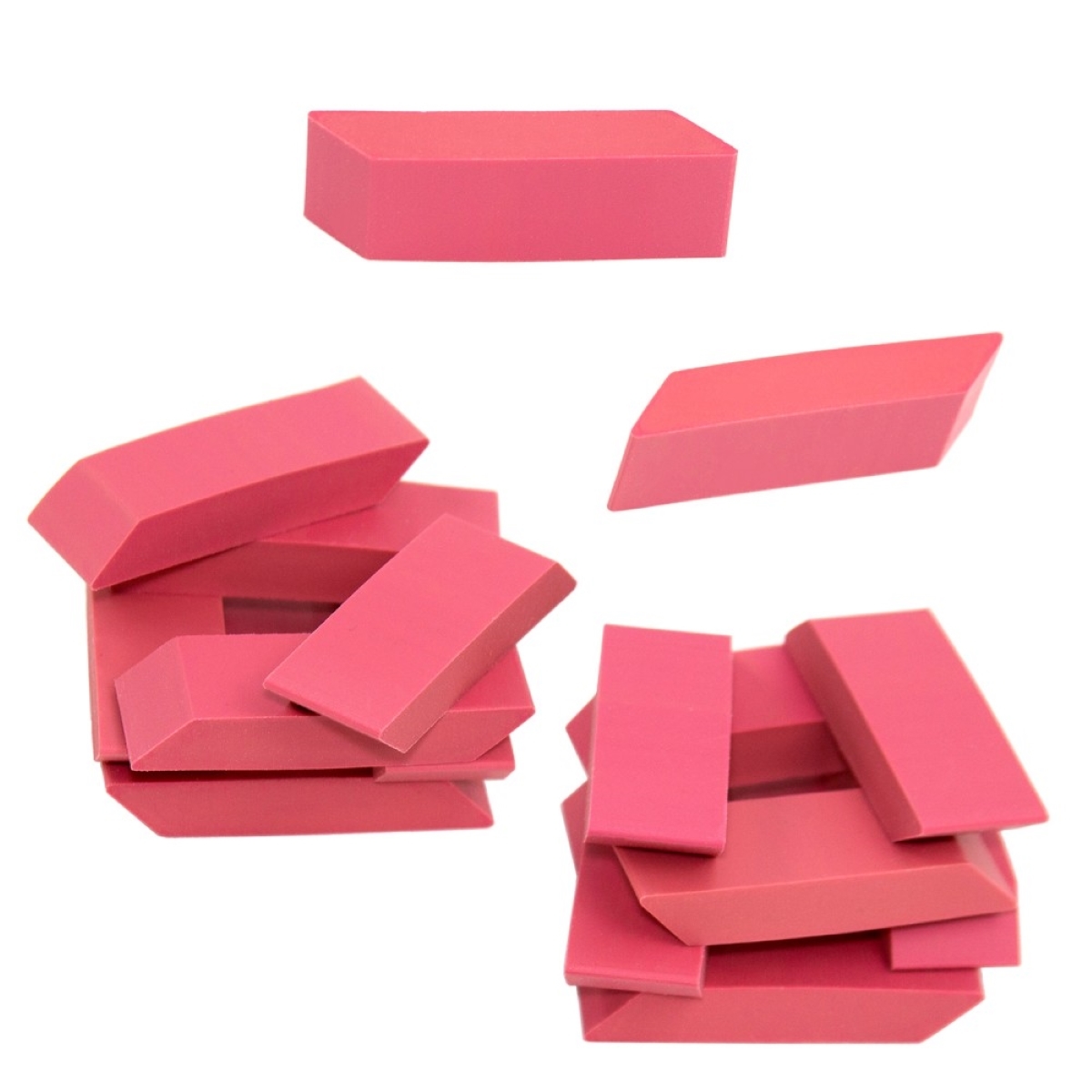 Wholesale Erasers in Bulk 360 Count, Pink, Beveled Edge