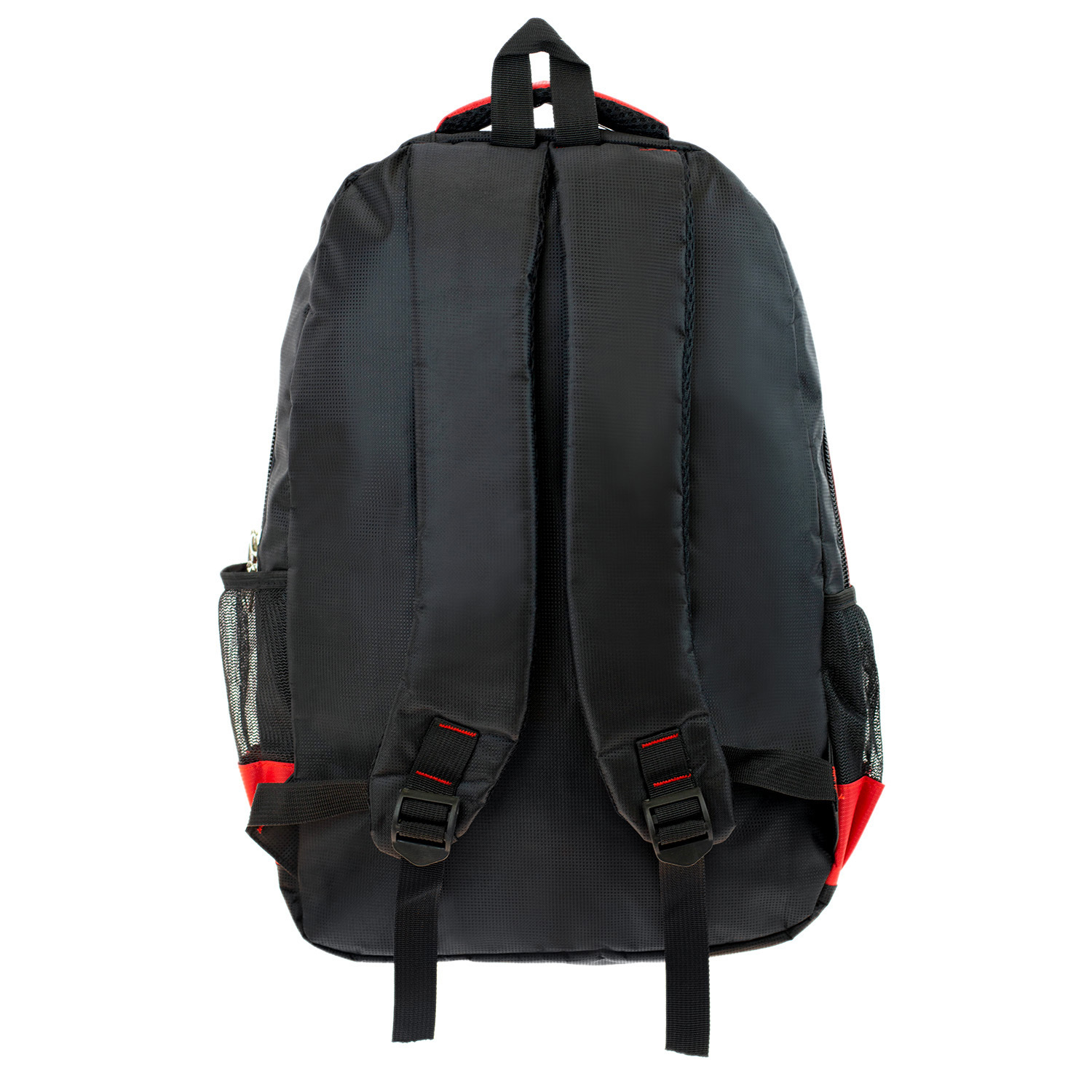 Wholesale 19" Classic Adult Padded Backpack in a Black/Red