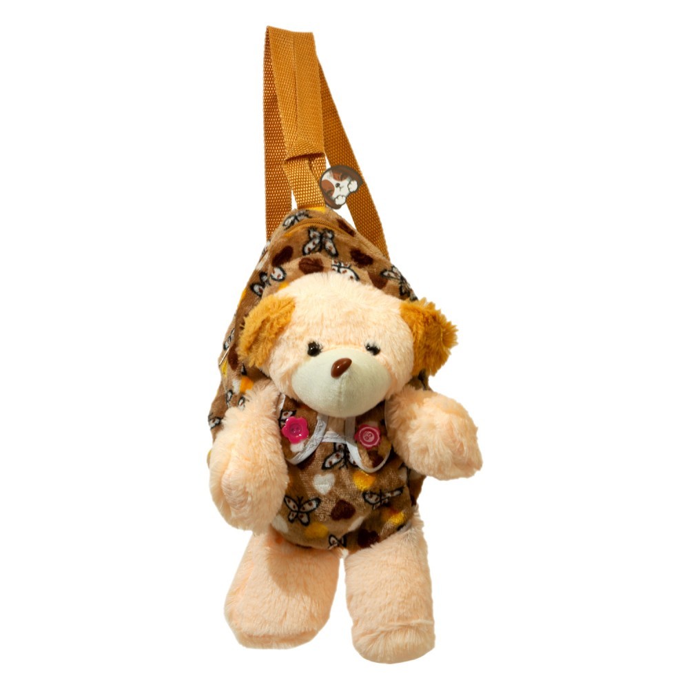 plush dog backpack