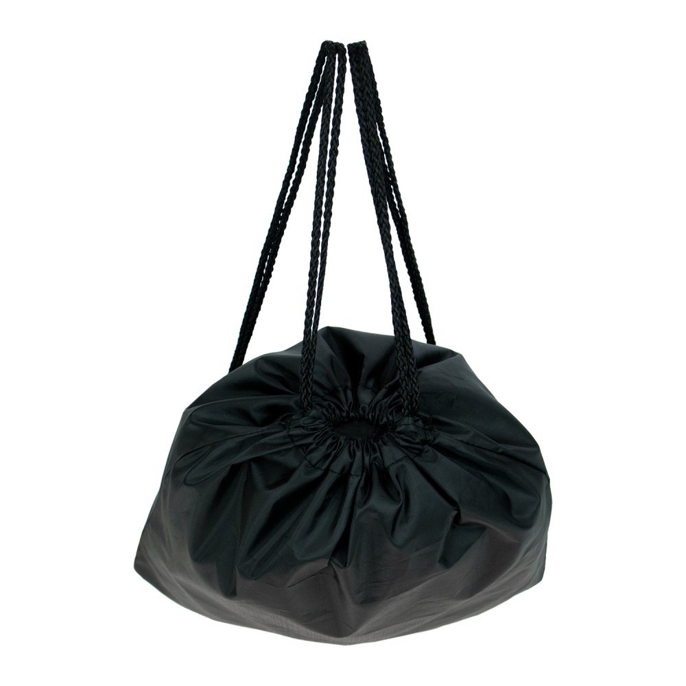 Wholesale 16" Economy Black Drawstring Backpacks Large