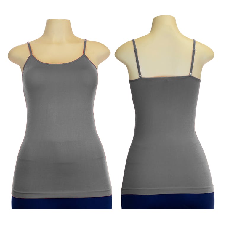 One Size Fits All Camisole Tank Top - Light Grey