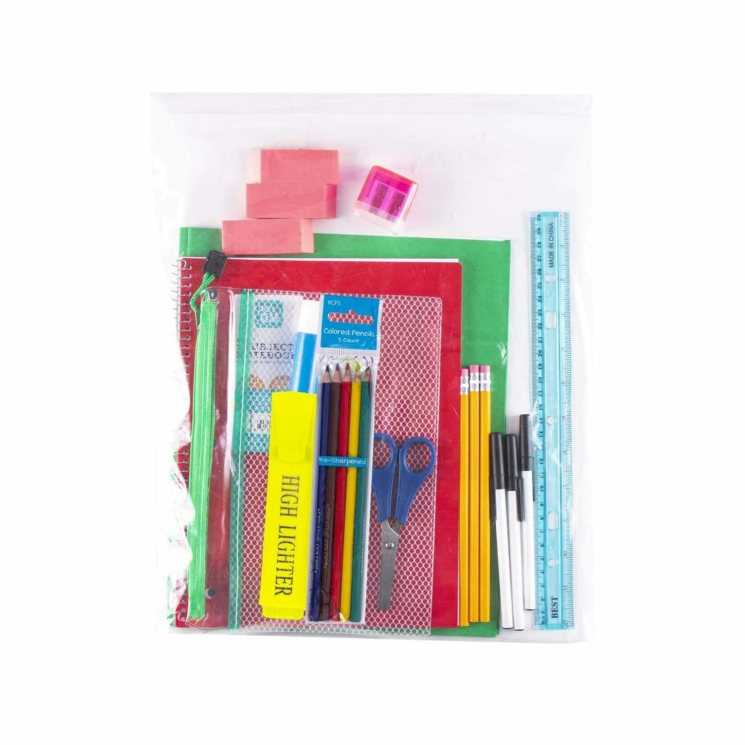Wholesale 22 Piece Kids Wholesale School Supply Kits (SKU 2343803