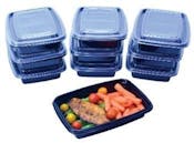 1-Section Meal Prep Containers - Black