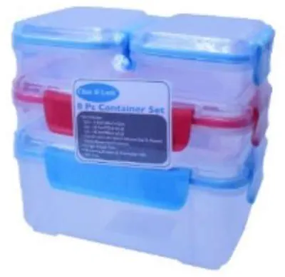 Click &amp; Lock 8-Pc. Container Sets