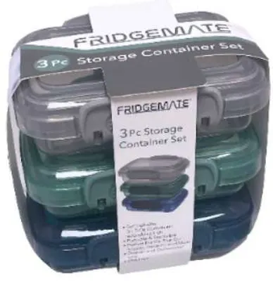 Fridgemate 3-Pc Storage Containers