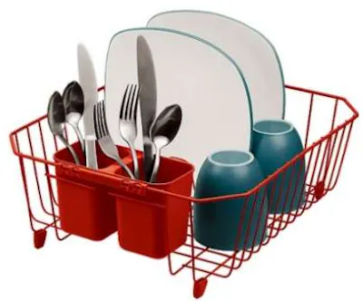 Dish Rack Set with Cutlery Holder