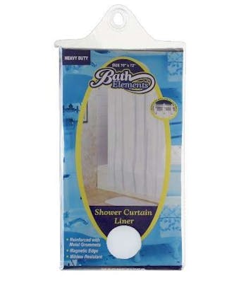 Heavy Duty Shower Curtain Liners - White