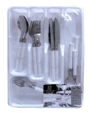 23-Piece Stainless Steel Cutlery Sets with Tray