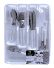 23-Piece Stainless Steel Cutlery Sets with Tray image number null