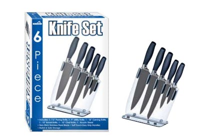 Stainless Steel Knife Set - 6pc