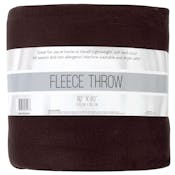Twin Fleece Blankets - Brown 80" x 60"