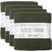 Fleece Blankets - Dark Green, 50" x 60"