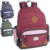 19" Duo Compartment Backpacks - Laptop Sleeve, 3 Colors