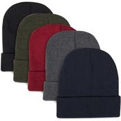 Kids' Cuffed Knit Beanies - Assorted Colors