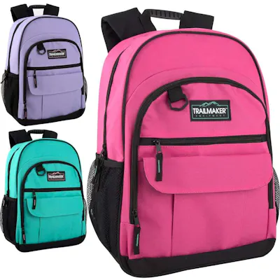 18" Double Pocket Backpacks - Assorted