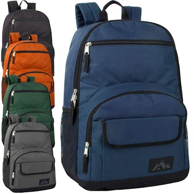 18" Classic Backpacks - 5 Colors, Multi-Pockets