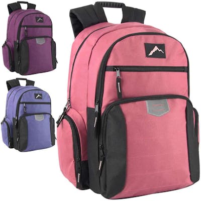 Reflective Multi Pocket Backpacks - Assorted Colors