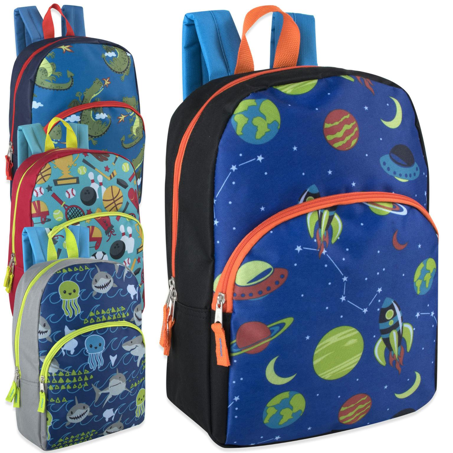 Wholesale Boys Character Backpacks 15" (SKU 1820796) DollarDays
