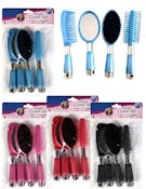 Hair Brush & Comb Set - 4 Piece