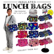 Insulated Kids Lunch Bags, Assorted Colors