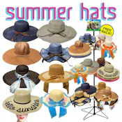 Summer Hats, Assorted Colors