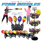 Whistling Foam Missile Footballs - 8.5"