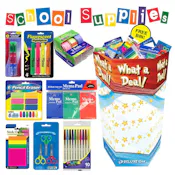 Stationary School Supply Bin - 192 Pieces