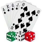 Playing Card & Dice Sets - 52 Cards, 3 Dice