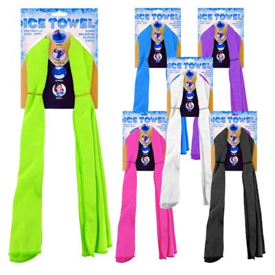 Ice Cooling Towels, Assorted Colors - 100 Pieces