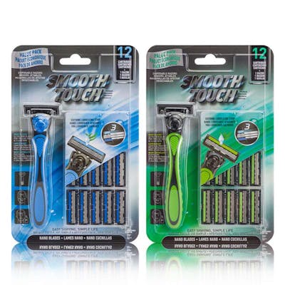 Triple Blade Razors - 12 Blade Cartridges