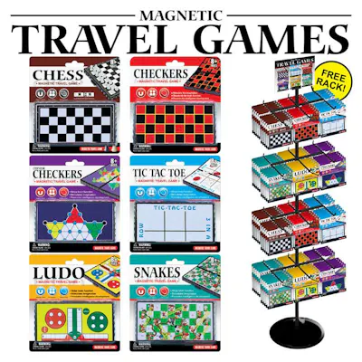 Magnetic Travel Games with Display - 240 Piece