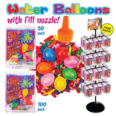 Water Balloons - 50 and 100 Packs, Assorted