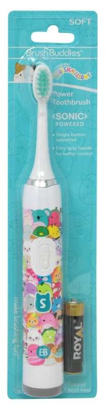 Kid's Battery Powered Electric Sonic Toothbrush - Squishmallows