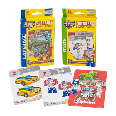 Transformers Rescue Bots Flash Cards - Assorted Themes