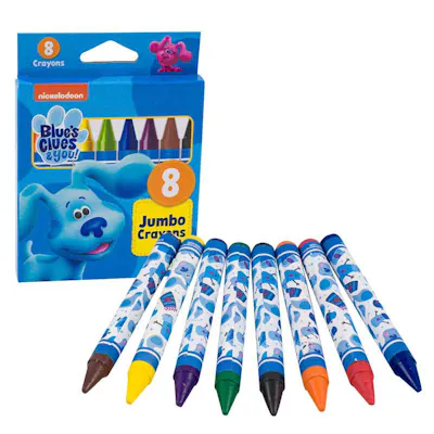 Blue's Clues Jumbo Crayons - 8 Count