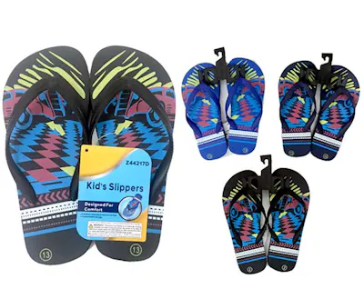 Boy's Flip Flops, Assorted Colors