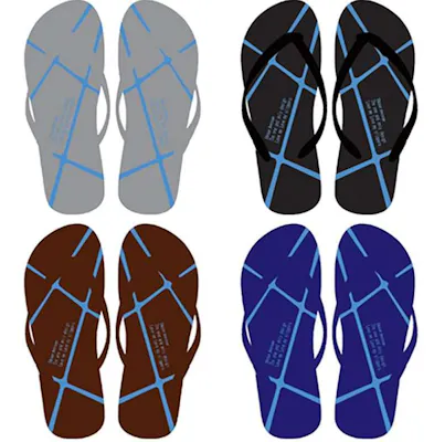 Mens Flip Flops, Assorted Styles