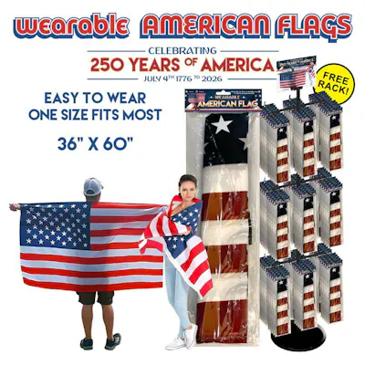 Full Size USA Body Flags - 30" x 60"