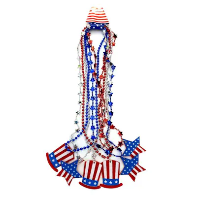 USA Red, White, and Blue Neckalces - 3 Pack