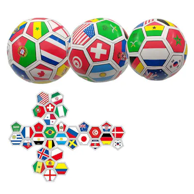 Soccer Ball World Flag Design - Size 5