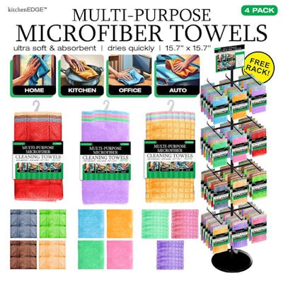 Microfiber Towels - Assorted Colors
