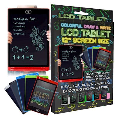 LCD Writing Tablets, Assorted,12"