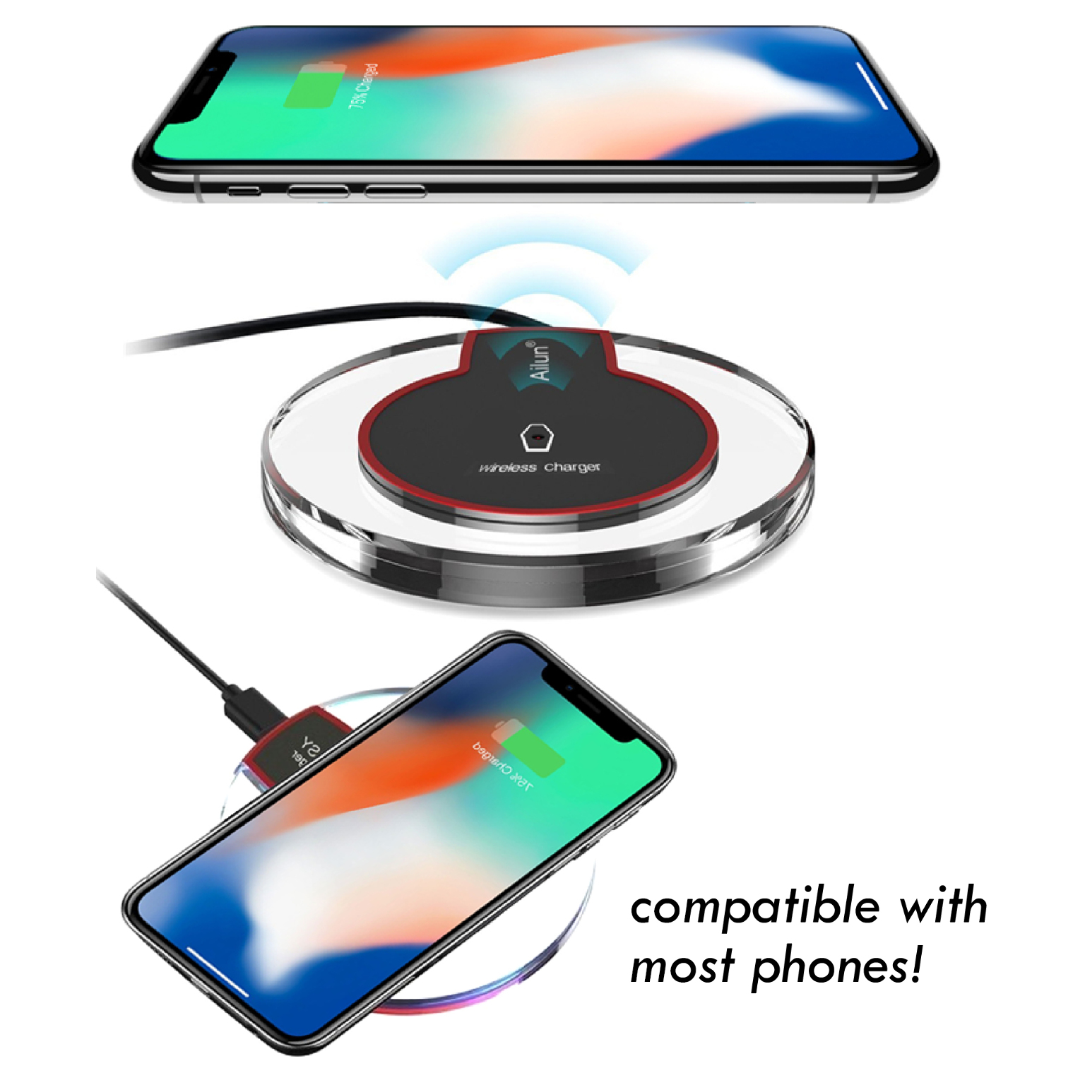 Wholesale 48 Piece Wireless Phone Chargers Display DollarDays