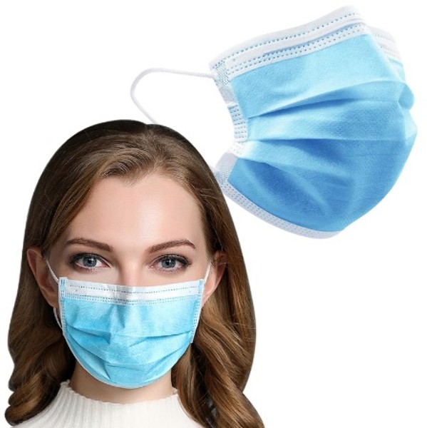 Bulk Disposable Face Masks in 4 Pack with Display