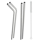 120 Piece Stainless Steel Straw Display image number null